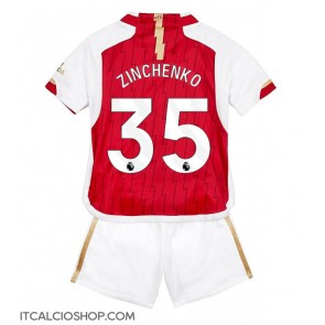 Arsenal Oleksandr Zinchenko #35 Prima Maglia Bambino 2023-24 Manica Corta (+ Pantaloni corti)